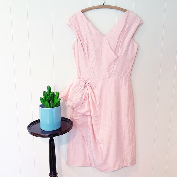 Vintage 50s Jean of California Pink Wiggle Dress - Picture 4 of 9